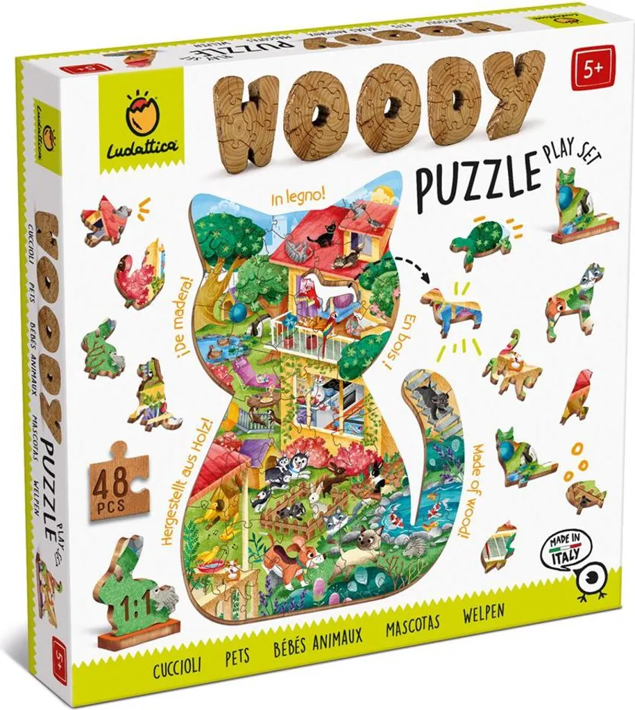 Puzzle en bois LUDATTICA Animaux : Développer la motricité fine sans écran