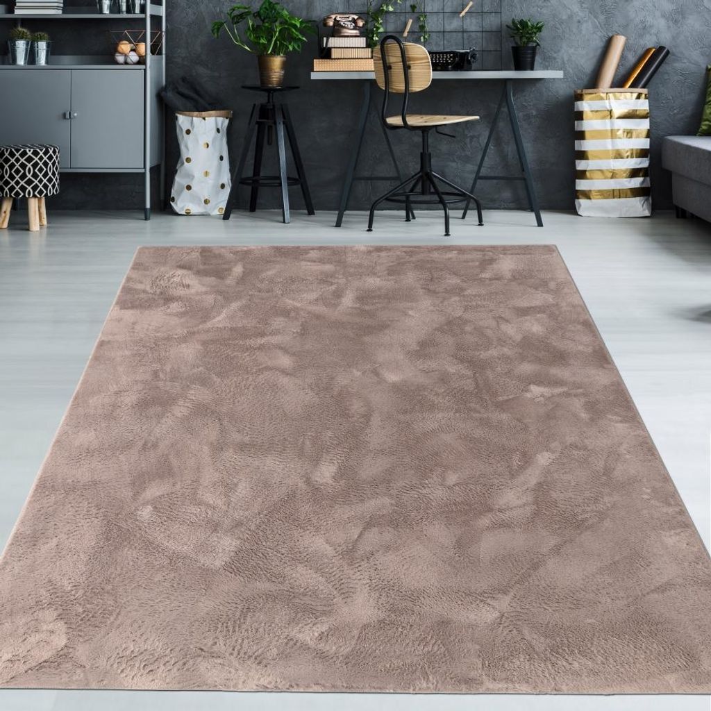 Teppich taupe weich pflegeleicht saugrobotergeeignet für Produktbild 