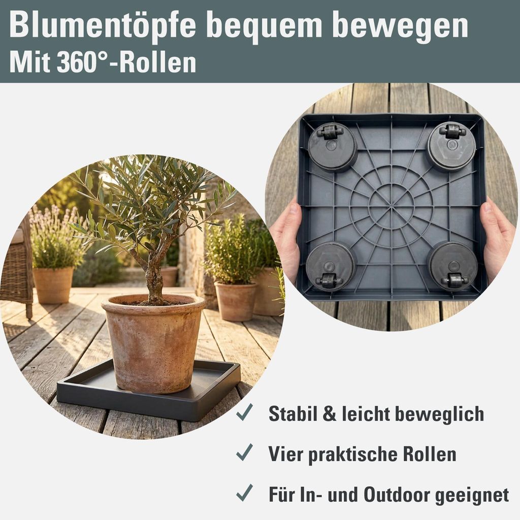 Prosperplast Pflanzenuntersetzer - quadratisch