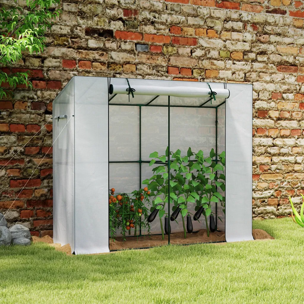 Serre murale anti-intempéries avec structure acier pour protéger vos plants - 2