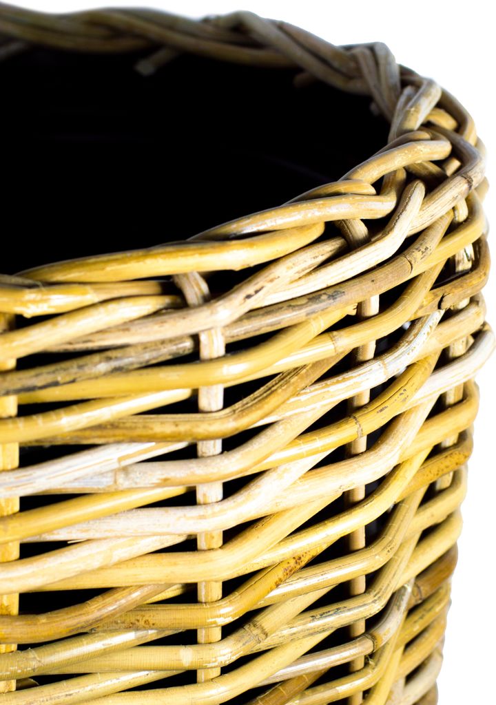 VAN DER LEEDEN DRYPOT® Rattan Pflanzkübel Grau Ø 45 cm - Produktbild 8