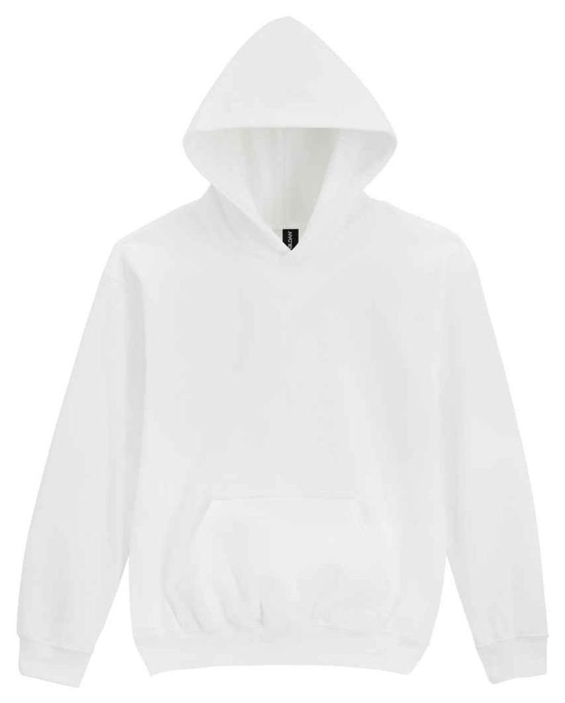 Gildan - "Softstyle" Kapuzenpullover für Kinder, Mittelschwer, Fleece LT2559 (S) (Weiß)