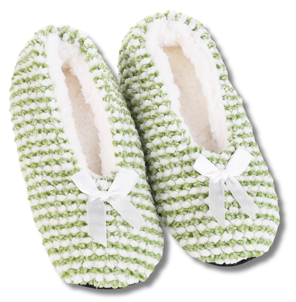 Pantofole da donna verdi - ballerine taglie 35-38 - comode Immagine del prodotto 