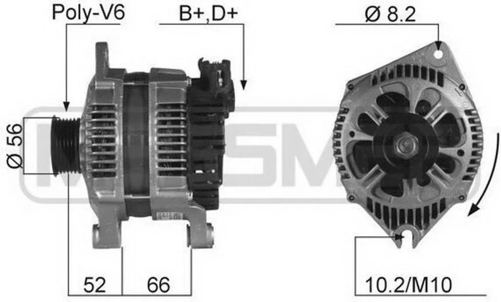Alternateur de Rechange 5701 A9 pour Peugeot 406 306 et Citroën Xsara