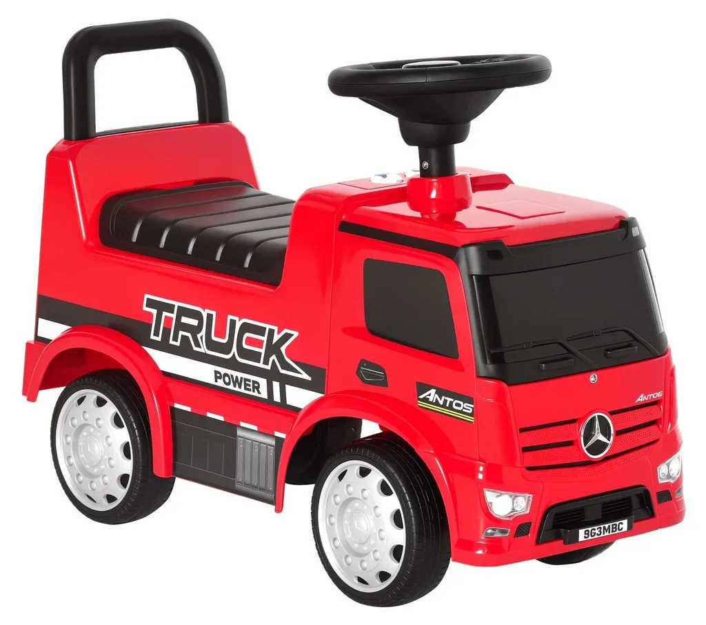 Voiture à pédales pour enfants 3-6 ans blanche avec sons et lumières