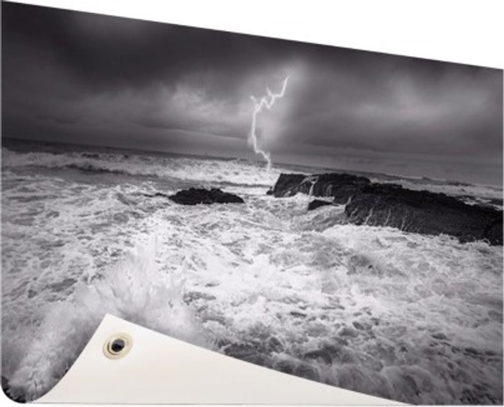 Gartenposter - 120x80 cm - Sturm auf See Fotodruck - Modernes Wandbilder - Natur