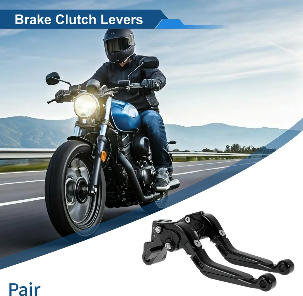 Paire de Leviers Moto Réglables en Aluminium pour Ninja 650R 2009-2016