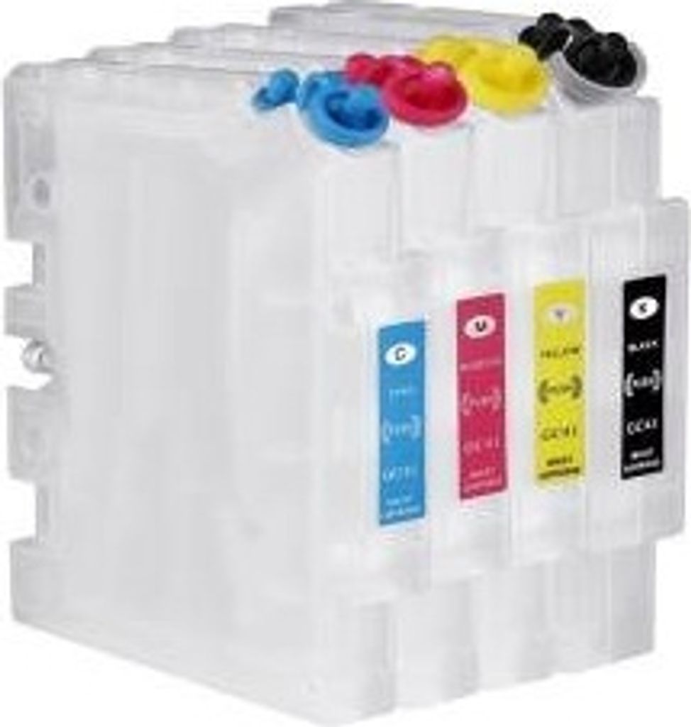 Wiederbefüllbare Tintenpatronen kompatibel mit Ricoh GC-41 für SG 3100, 3110, 7100, Aficio SG 3100, 3110, 3120 B SF, 3120, 7100 dn