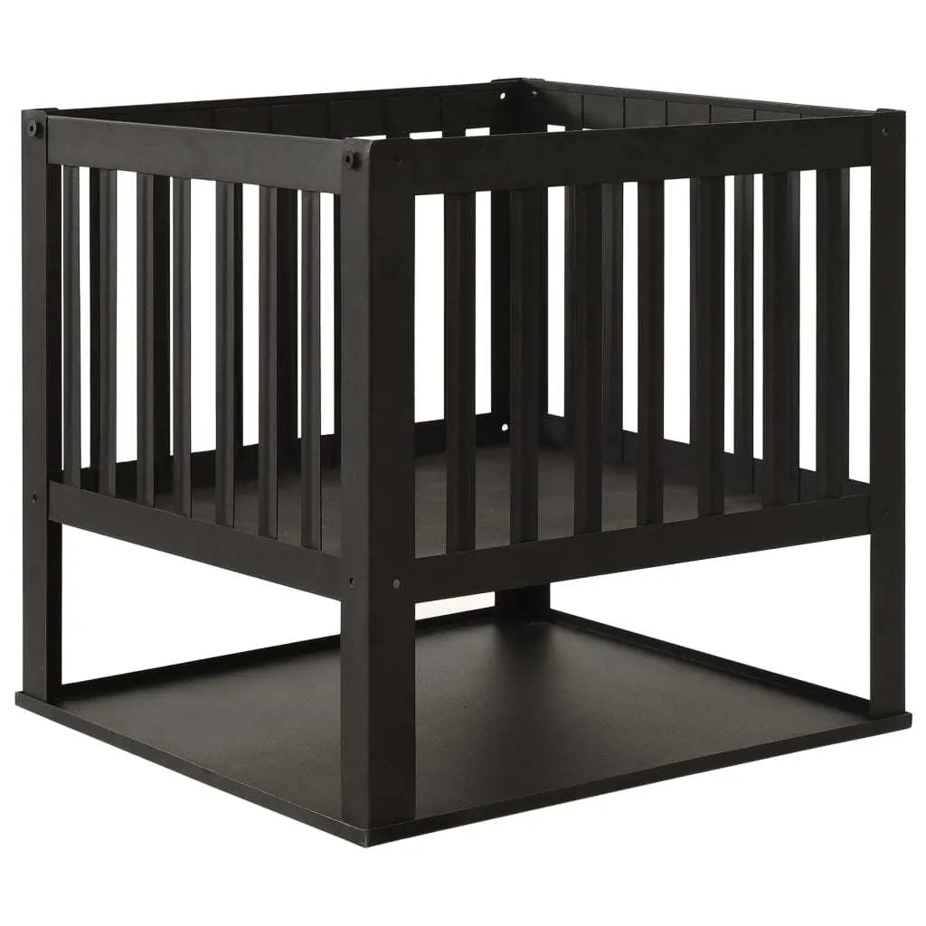 Foyer extérieur en acier durable 40 cm vidaXL avec structure cubique