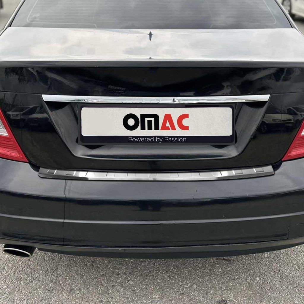 Ladekantenschutz Stoßstange für Mercedes C Klasse S204 2008-2014 Chrom Gebürstet