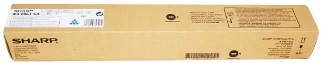 Toner original Sharp MX-61GTCA Cyan pour imprimantes laser Sharp MX
