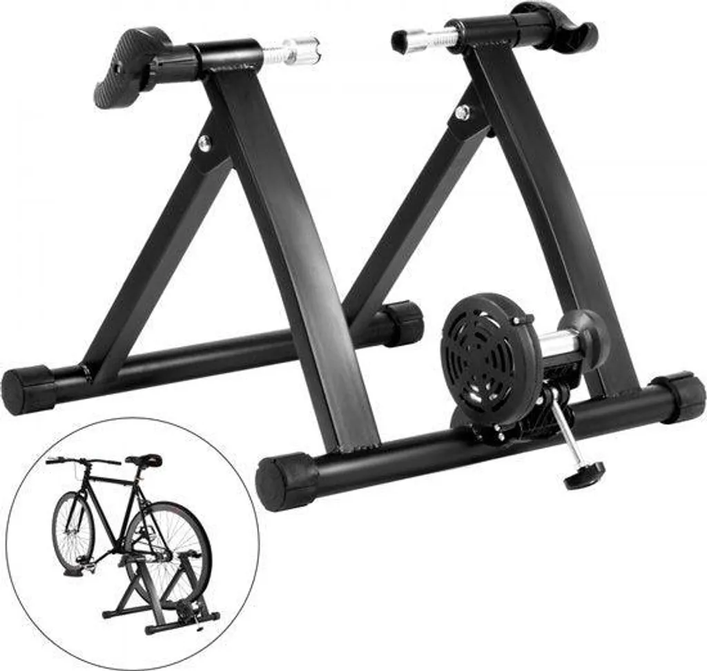 Rouleau entraînement vélo magnétique silencieux pour roues 26-29 pouces