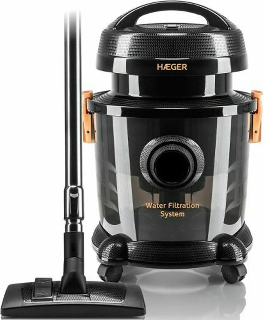 Aspirateur Haeger VC-12W.044A Noir 1200W avec réservoir XXL de 9 Litres