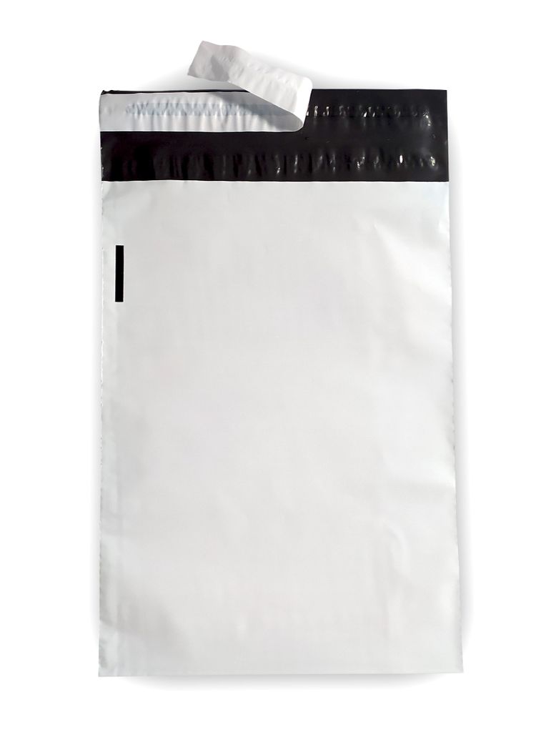 100x Folienversandtaschen Weißer Versandbeutel Selbstklebend Coex Plastiktüte 