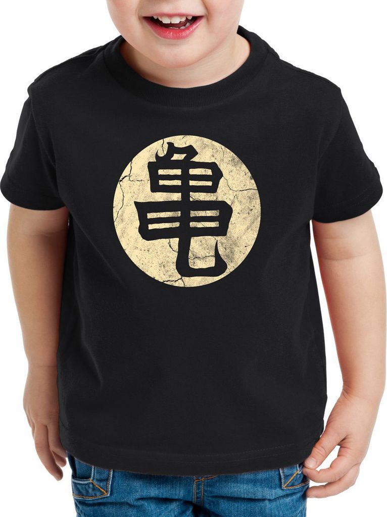 style3 Goku Roshis Turtle School Kinder T-Shirt Anime Manga Dojo Kame Roshi House Meister Training