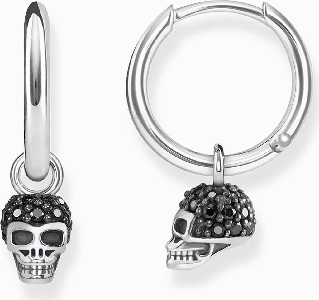 Boucles d'oreilles créoles femme Thomas Sabo en argent massif brillant