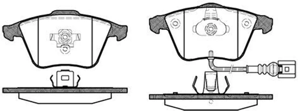 Plaquettes de frein avant Dr!ve+ DP1010.10.0541 pour VW Golf V, Passat CC