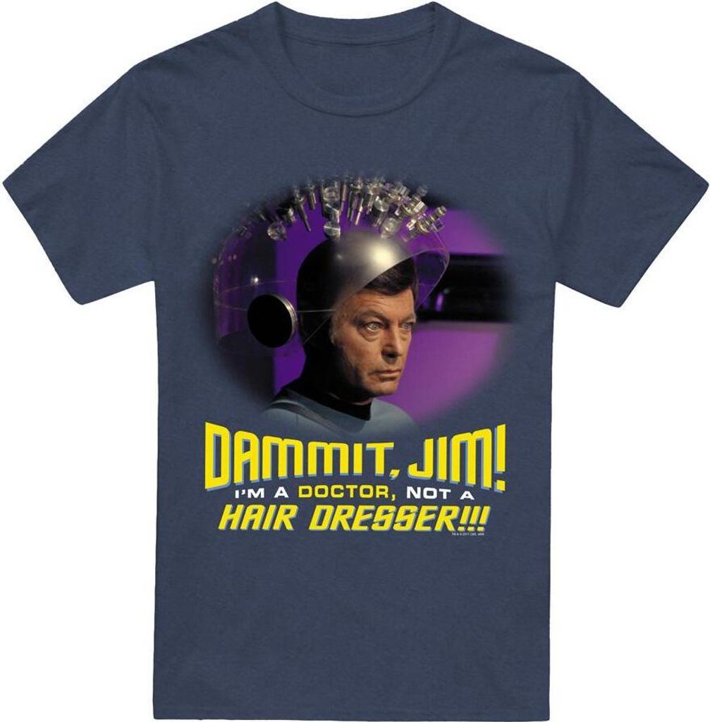 Star Trek - "Not a Hair Dresser" T-Shirt für Herren/Damen Uni TV17871 (3XL) (Marineblau)
