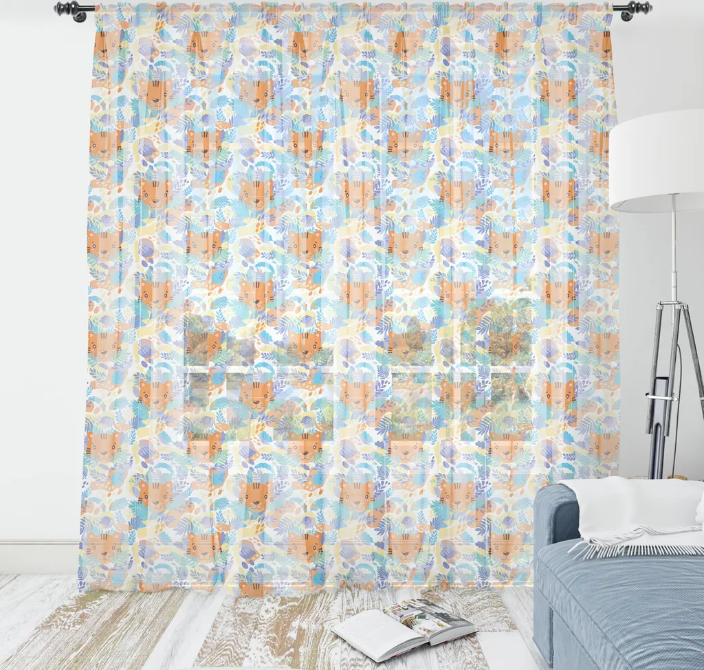 Tapisserie Tigre Orange pour Cacher un Mur et Décorer sans Peindre