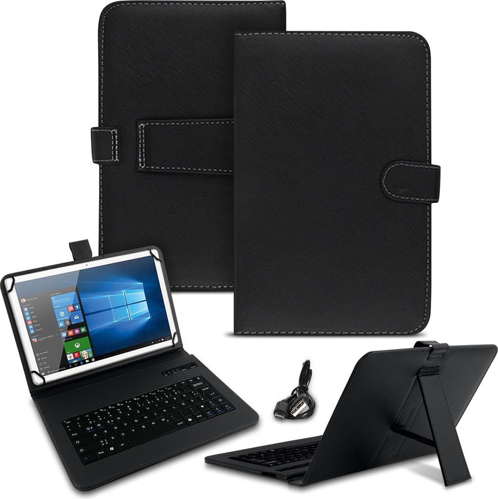 Tablet Schutz Hülle + Tastatur für Samsung Galaxy Tab A11 Plus Tasche BluetoothFarben:Schwarz