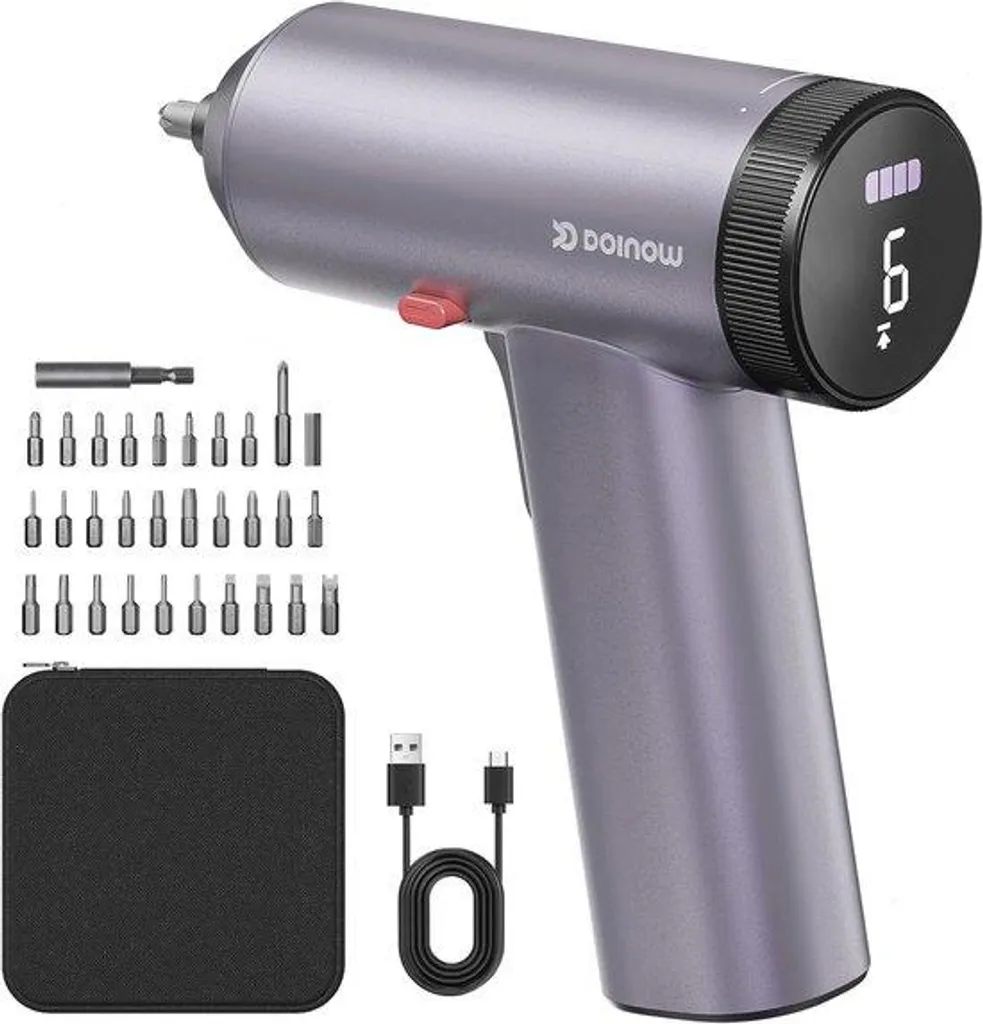 Mini tournevis électrique LED rechargeable avec 33 accessoires pro