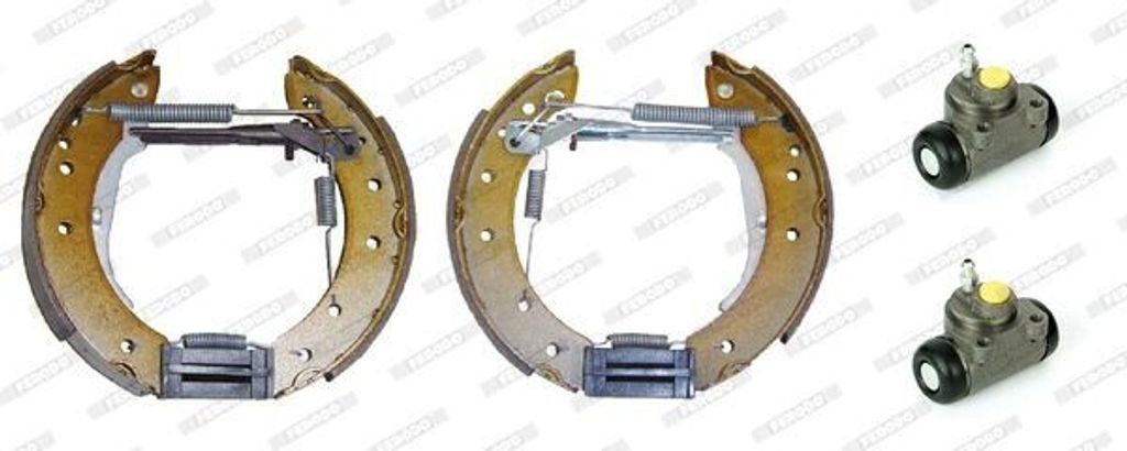FERODO Bremsensatz Trommelbremse Hinten für BMW 1500-2000 (115, 116, 118, 121) FMK249