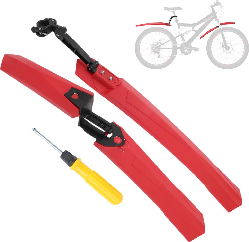 Fahrrad Schutzbleche Set Fahrrad Radfahren Reifen Vorne und Hinten Schmutz Schutzblech Radfahren mit Werkzeug Verlängern Schutzblech für Rennrad ...