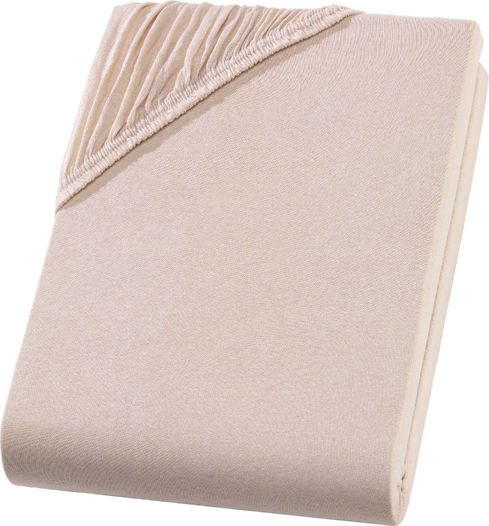 Jersey Spannbettlaken 140-160x200 cm Spannbettuch 100% Produktbild 2