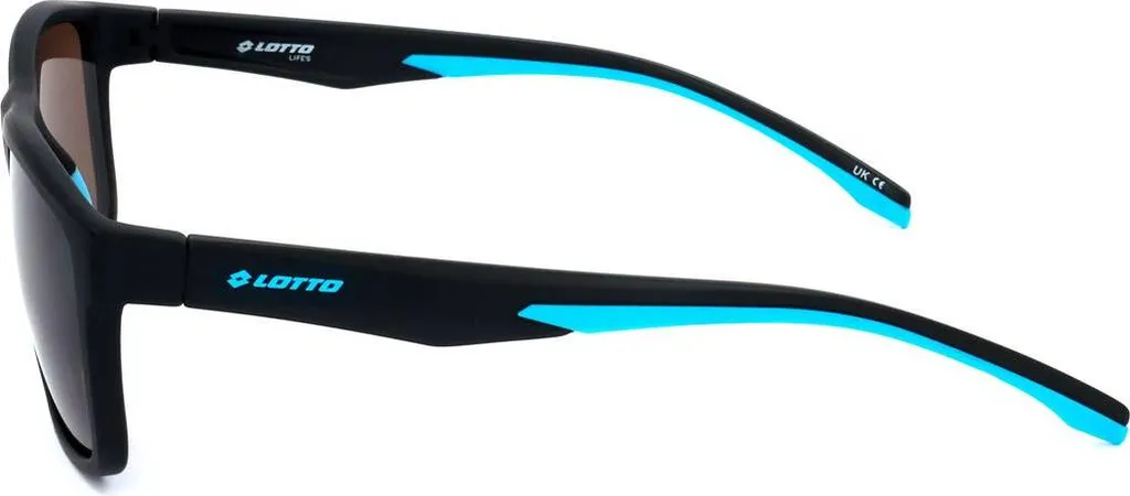 Lotto Ls1012 Blk Mat Lunettes légères avec Finition Mat et Bleu