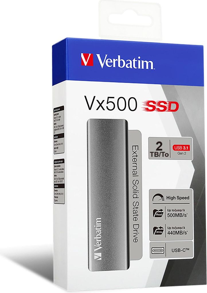Verbatim Store n Go Vx500    2TB SSD USB 3.1                Produktbild 