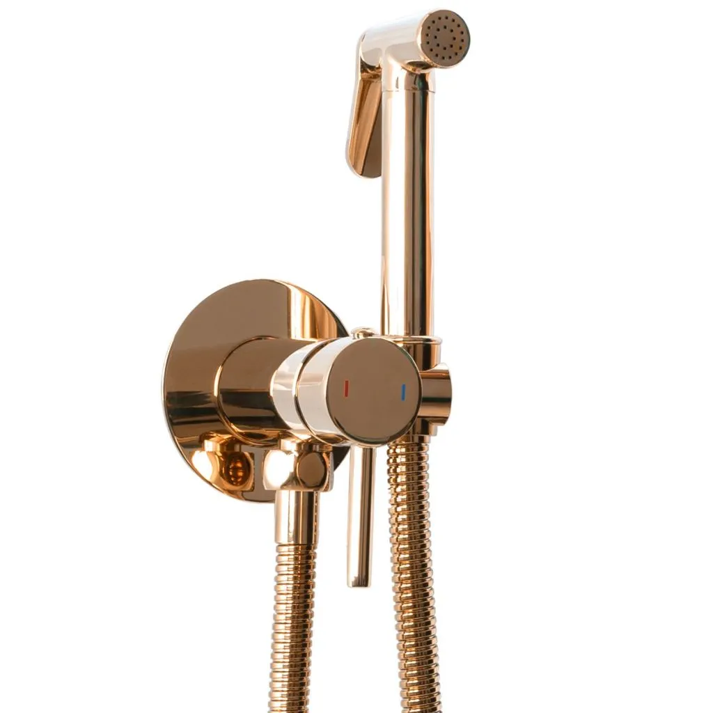 Rubinetto Bidet Rea Lungo Loop Copper: Design Rame Spazzolato Vintage