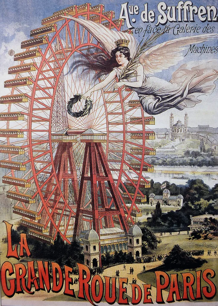 Puzzle 1000 pièces D-Toys La Grande Roue de Paris vintage original