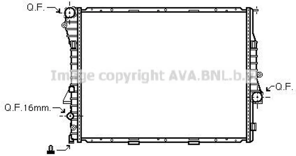 Radiateur Moteur BMW X5 E53 pour Entretien et Réparation OE 1439103 Neuf
