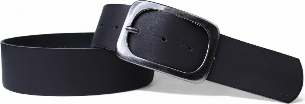 FRONHOFER breiter Damengürtel 4,4 cm mit schwarzer gunmetal Schnalle, echt Leder
