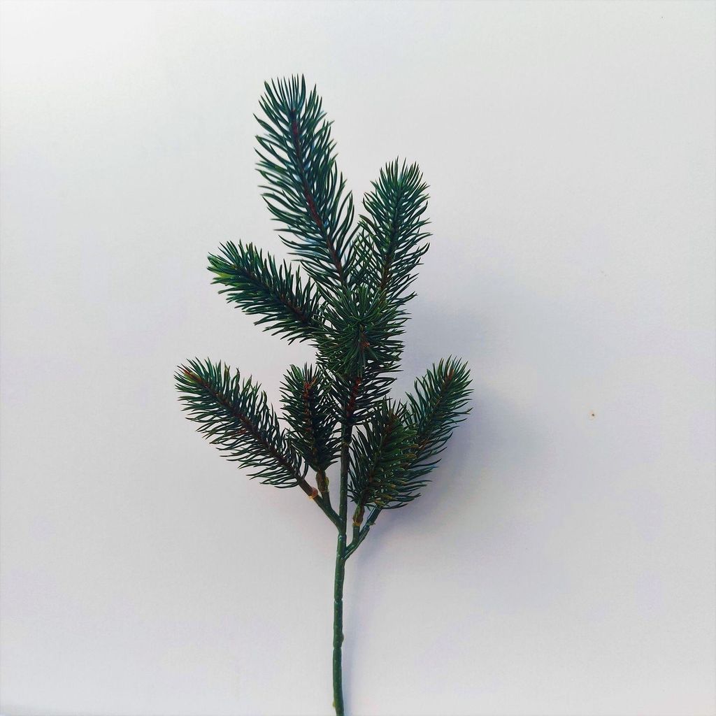 artplants.de Deko Tannenzweig ALEMENE, grün, 35cm - Deko Kunstzweig