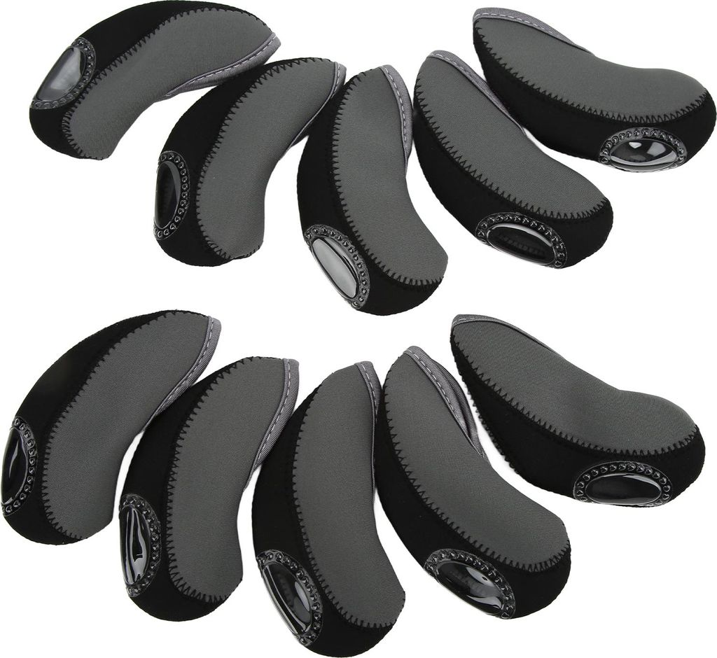 10 kusov/sada Iron Club Head Cover Set Golf Headcover Bar Obrázok produktu 
