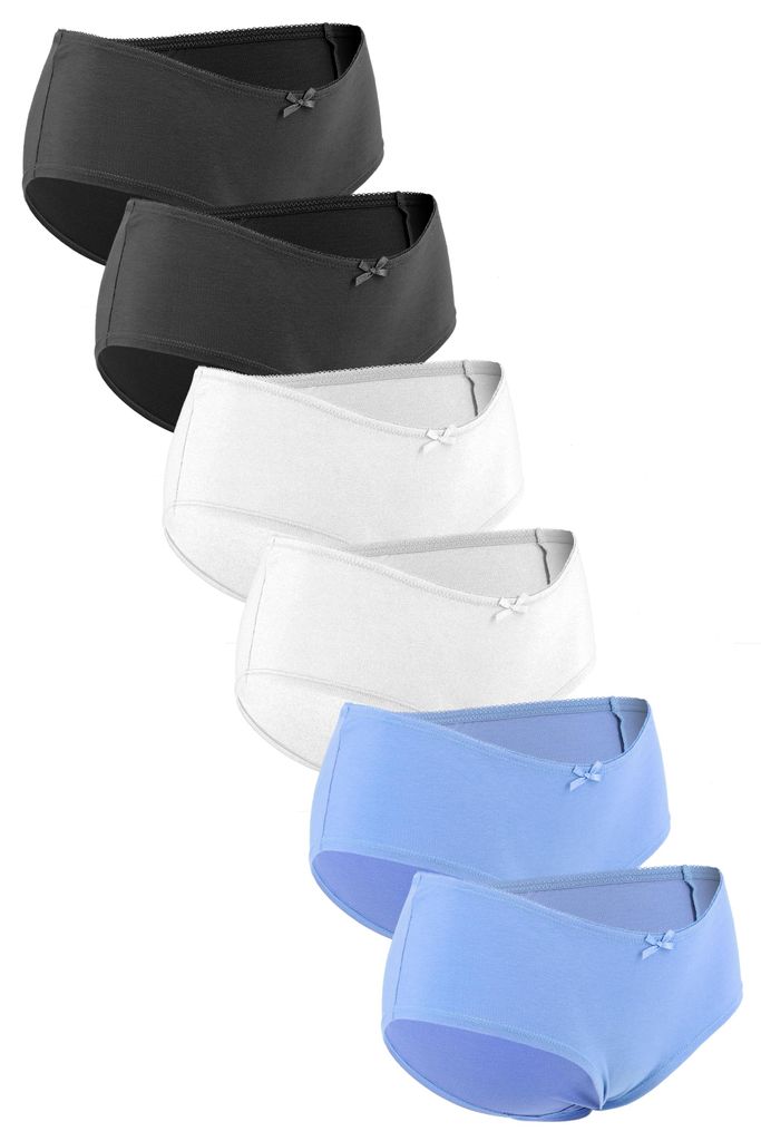 Fabio Farini - 6 Stück Damen Mid Taillenslips Unterhosen - Produktbild 