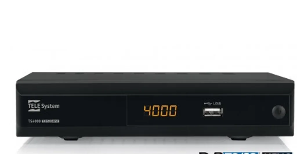 Récepteur TELE System TS4000 Décodeur Satellite Full HD Noir TV
