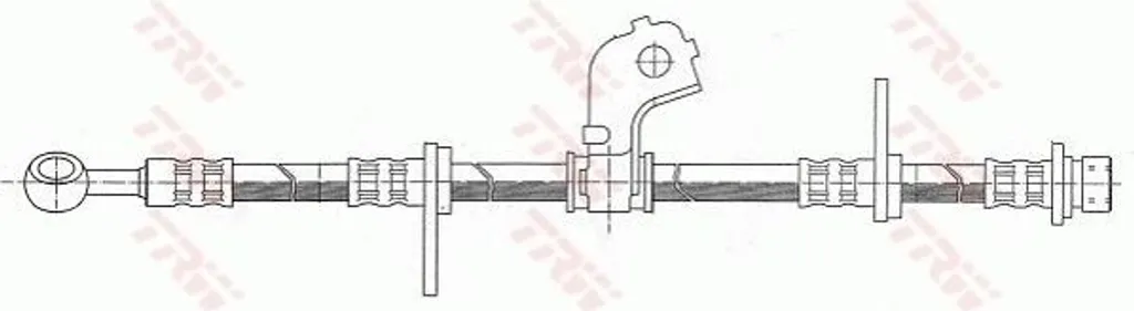 Flexible de frein haute pression TRW PHD317 pour Civic VI - OE 46411 ST3