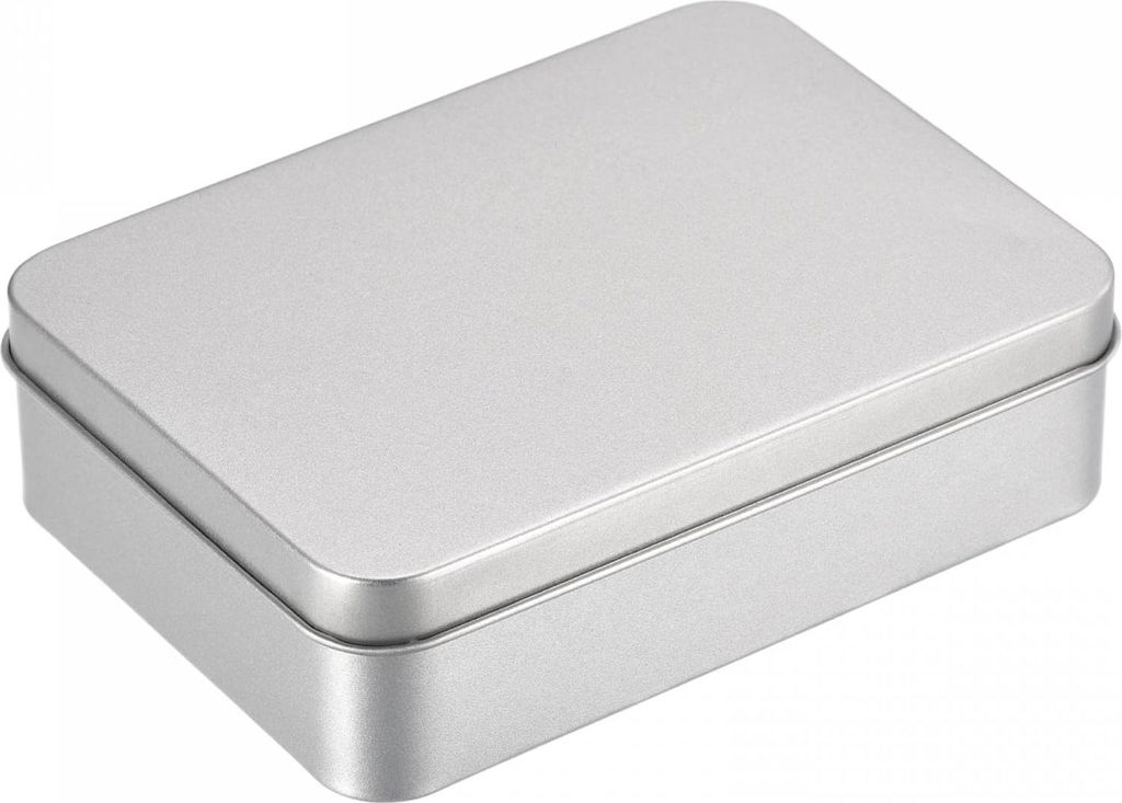 Metallene Dosen mit Deckeln, 12,5x9x3,5 cm, silberfarben - Aufbewahrungsboxen für die Küche - Langlebig und vielseitig