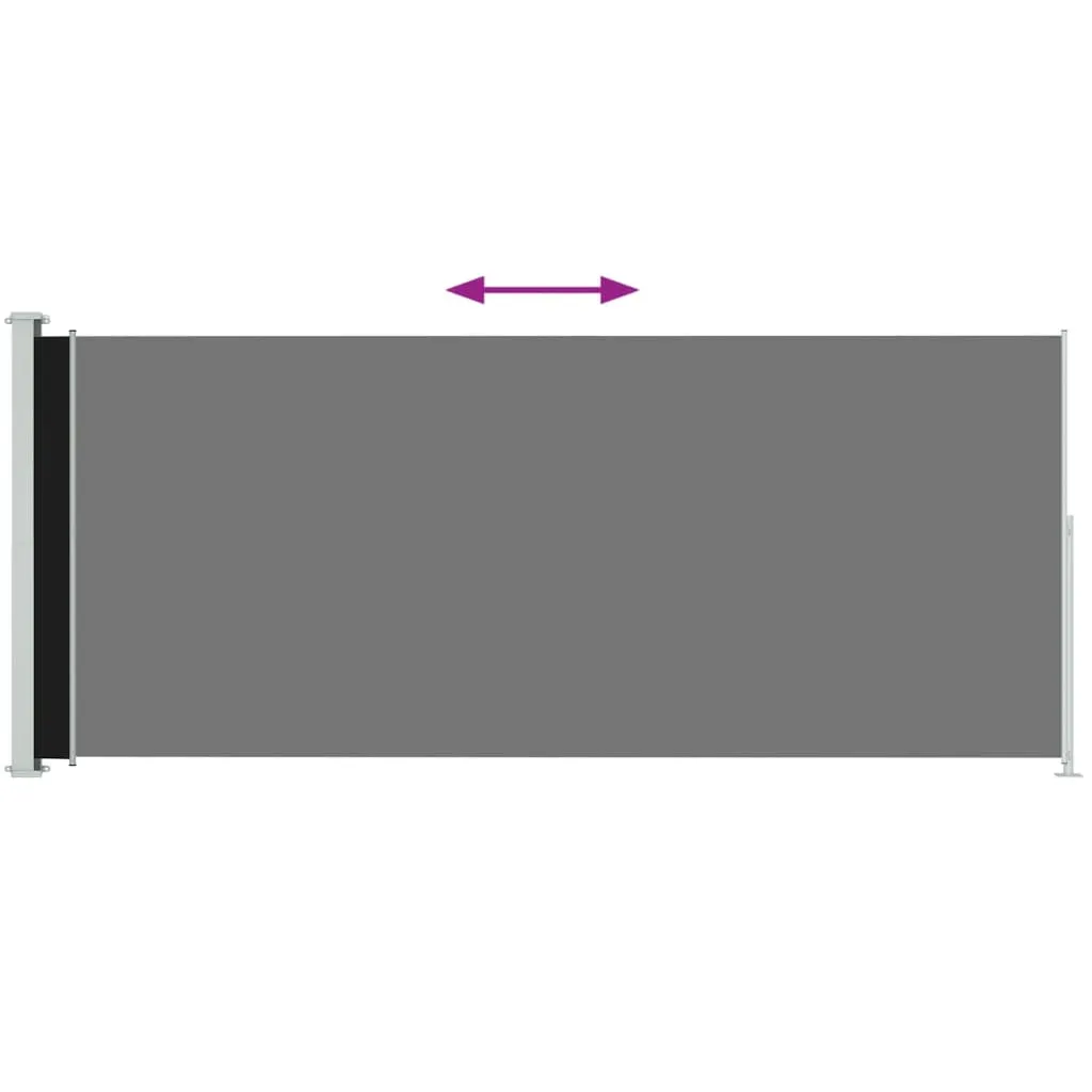 Offerta vidaXL Tenda Laterale Nera 200x500 cm - Risparmia e Proteggi - 4