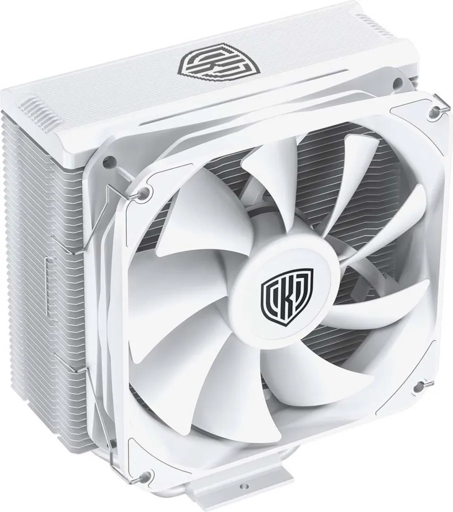 Ventirad PC Kolink Umbra EX180 Blanc Silencieux avec 4 Caloducs