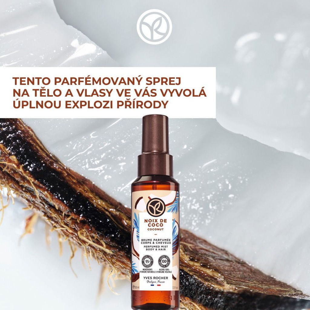 YVES ROCHER Parfémovaný sprej na tělo a vlasy Kokos 100 ml Obrázek produktu 