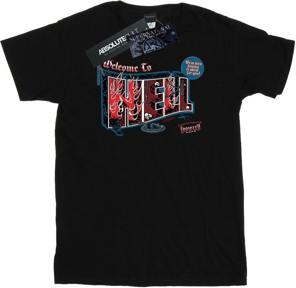 Supernatural - "Welcome To Hell" T-Shirt für Herren BI45909 (S) (Schwarz)