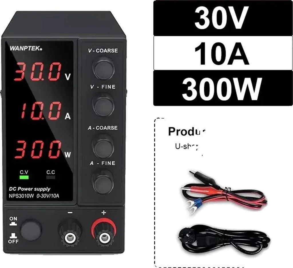 Alimentation de laboratoire pour réparation PC et smartphones 30V 10A