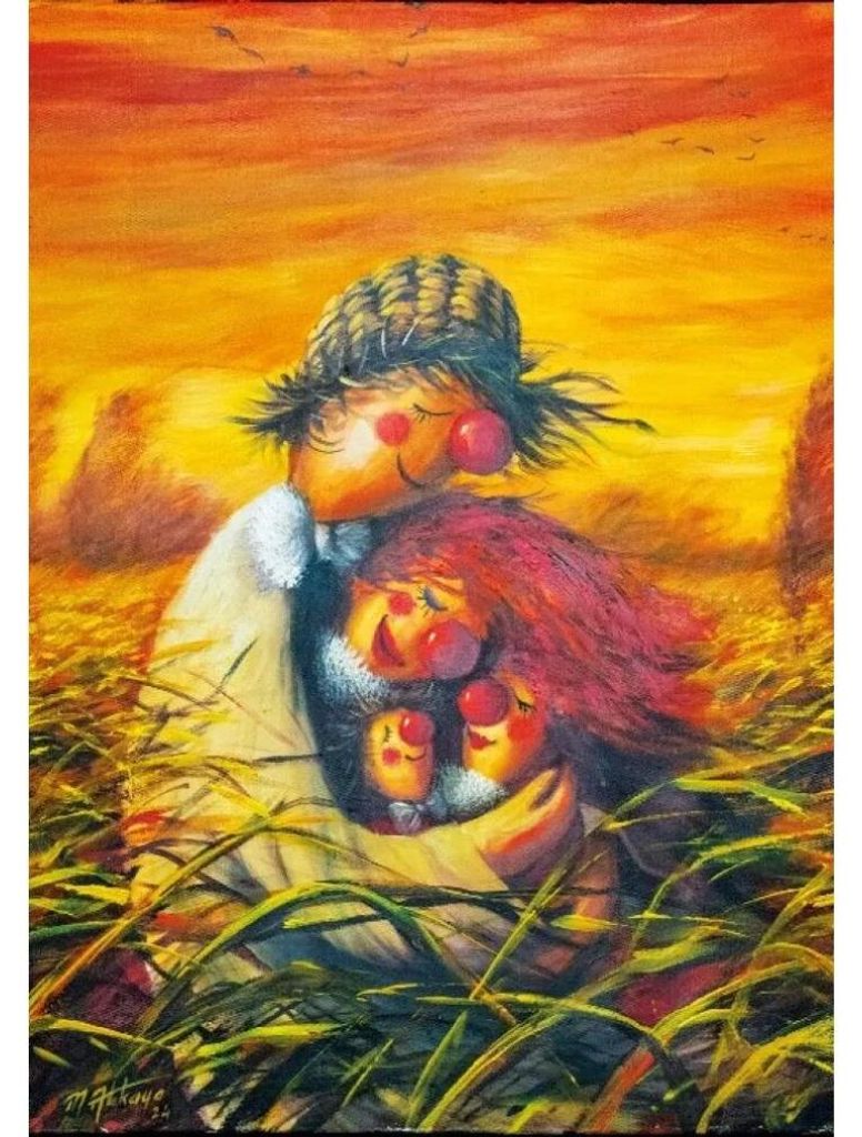 MAGNOLIA Puzzle Familie der Vogelscheuchen 1000 dlks