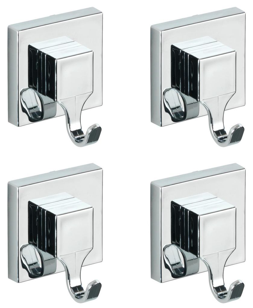 WENKO 2er Set Wand Haken Handtuch Garderoben Bad Küchen WC Produktbild 