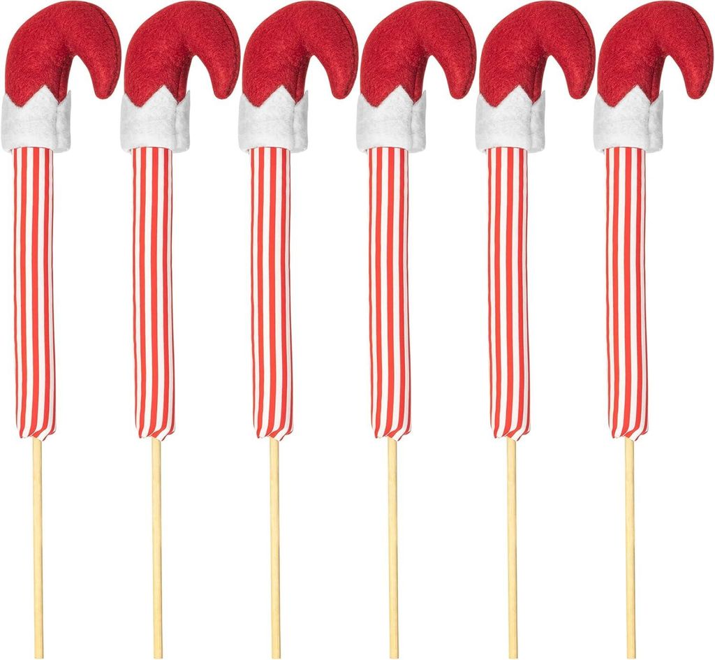 Set Weihnachtsdekorationen für den Weihnachtsbaum Elfenbein 6 Stück
