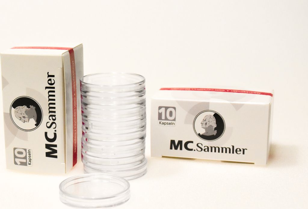 MC.Sammler 10 Stück Münzkapseln Größe Innen Ø 31mm Produktbild 