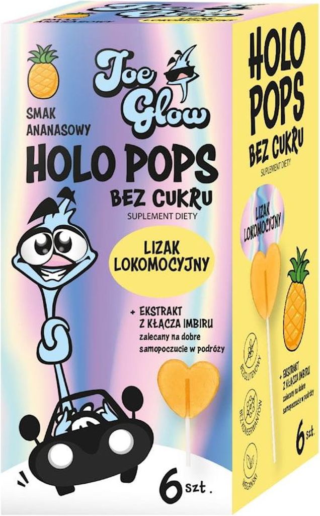 LIZAK SERCE KRYSZTAŁOWE O SMAKU ANANASOWYM Z IMBIREM NA OBJAWY LOKOMOCYJNE BEZ CUKRU BEZGLUTENOWY (6 szt.) 36 g - JOE GLOW